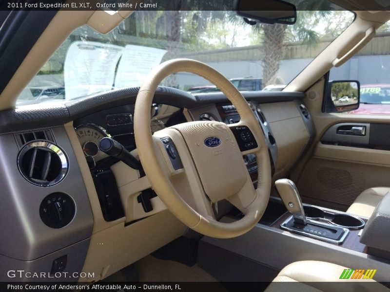 Oxford White / Camel 2011 Ford Expedition EL XLT