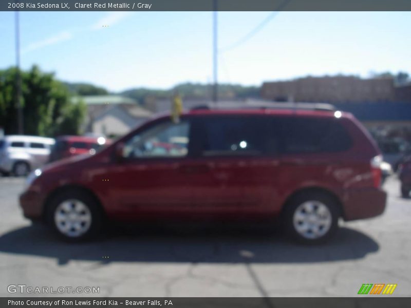 Claret Red Metallic / Gray 2008 Kia Sedona LX