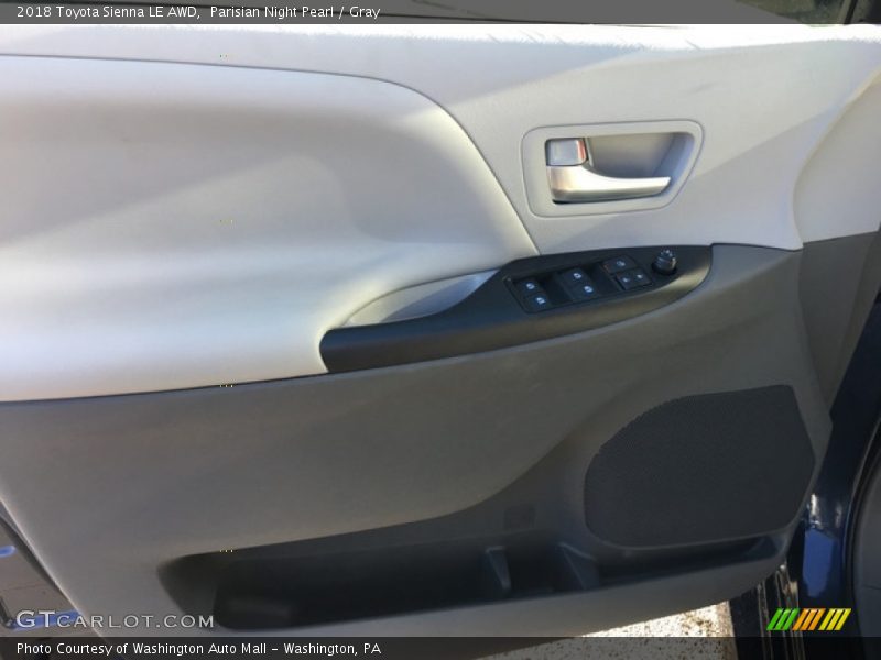 Parisian Night Pearl / Gray 2018 Toyota Sienna LE AWD