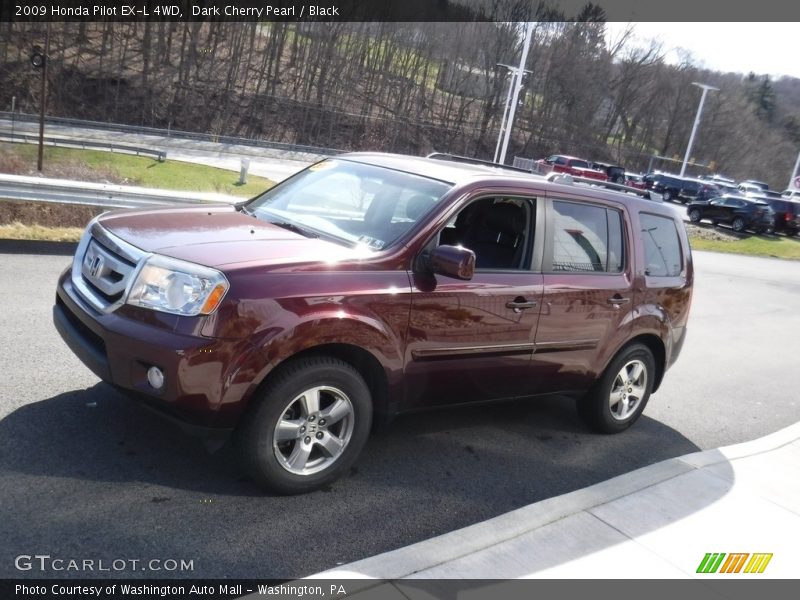 Dark Cherry Pearl / Black 2009 Honda Pilot EX-L 4WD