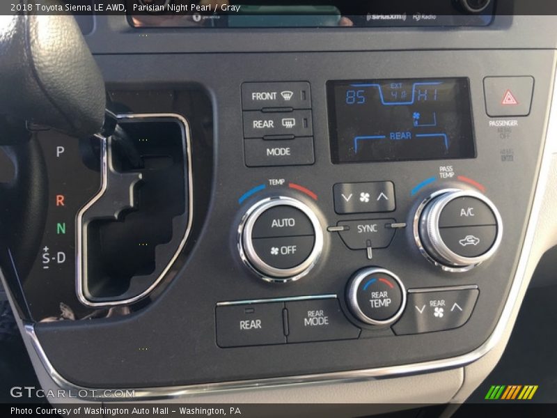 Parisian Night Pearl / Gray 2018 Toyota Sienna LE AWD