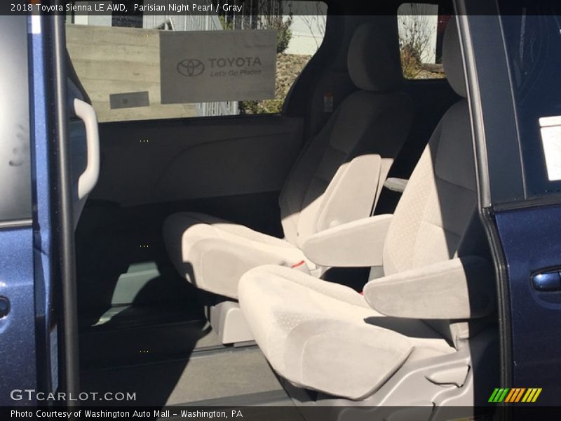 Parisian Night Pearl / Gray 2018 Toyota Sienna LE AWD
