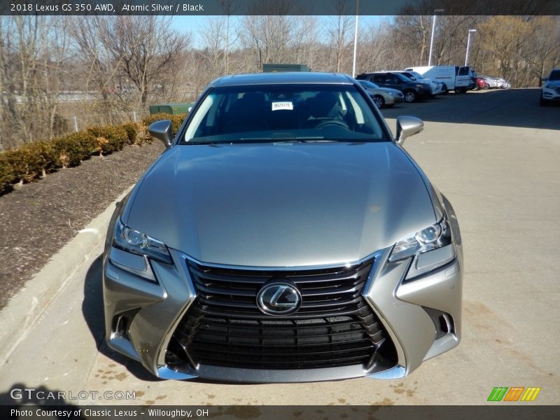 Atomic Silver / Black 2018 Lexus GS 350 AWD