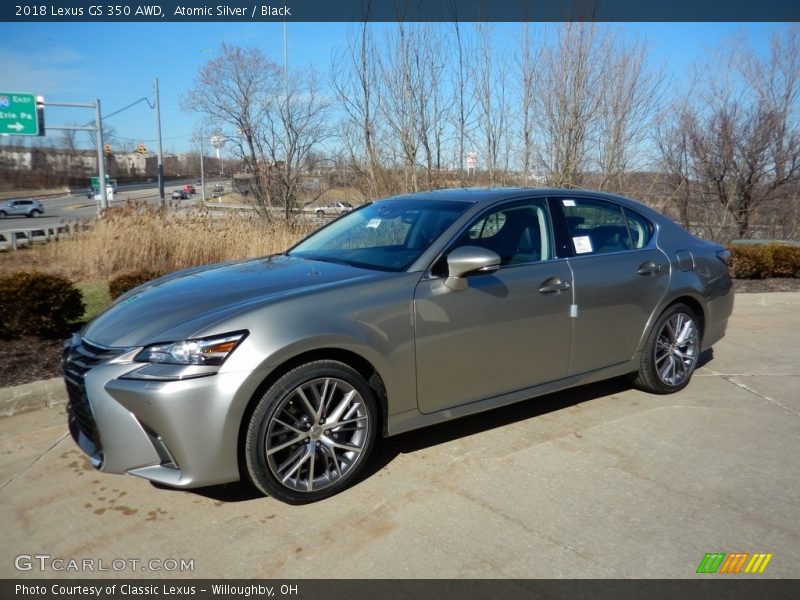 Atomic Silver / Black 2018 Lexus GS 350 AWD
