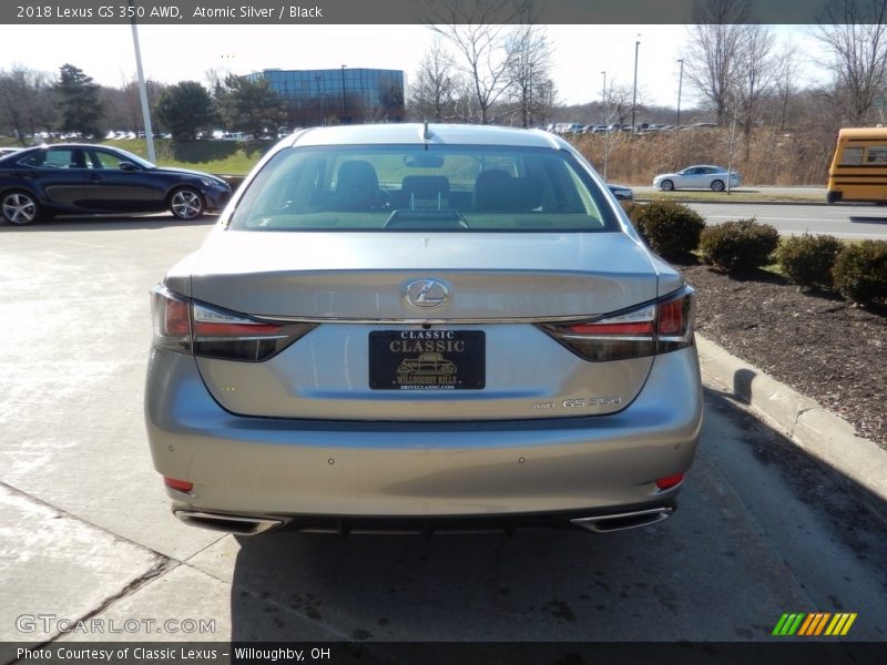 Atomic Silver / Black 2018 Lexus GS 350 AWD