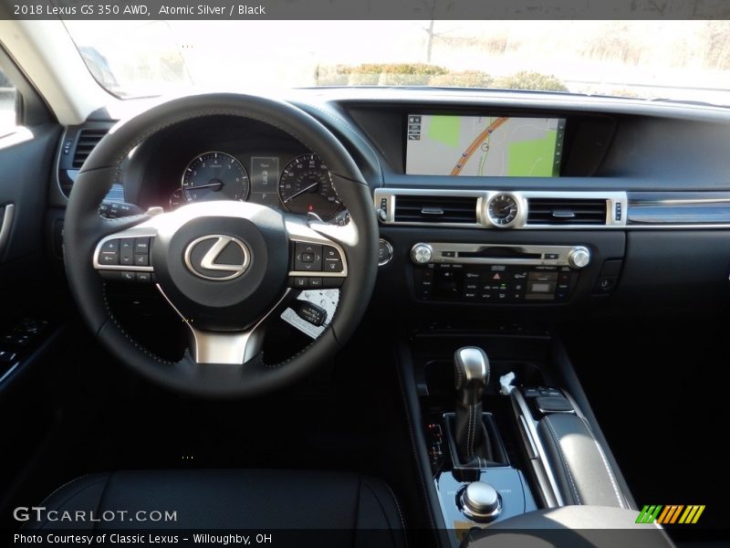 Atomic Silver / Black 2018 Lexus GS 350 AWD