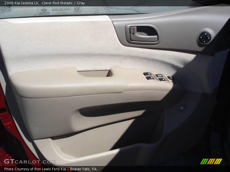 Claret Red Metallic / Gray 2008 Kia Sedona LX
