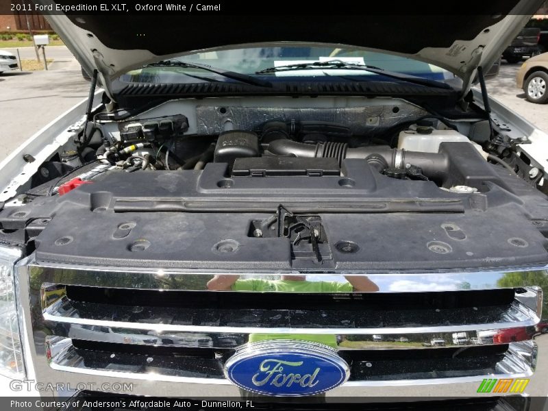 Oxford White / Camel 2011 Ford Expedition EL XLT