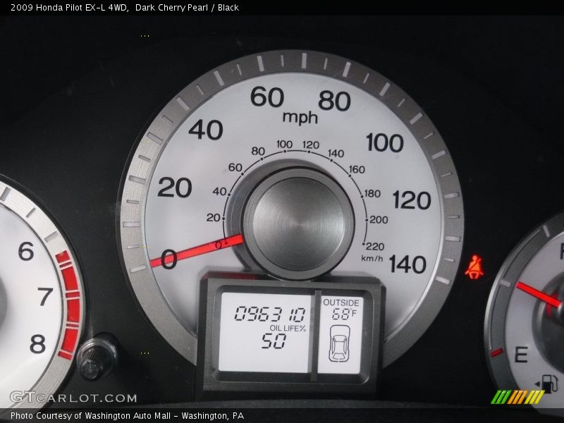 Dark Cherry Pearl / Black 2009 Honda Pilot EX-L 4WD