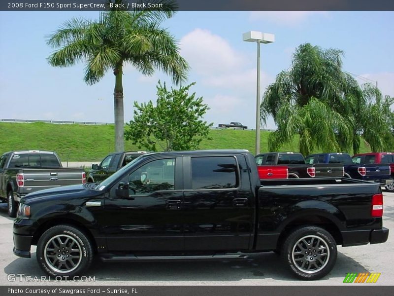 Black / Black Sport 2008 Ford F150 Sport SuperCrew