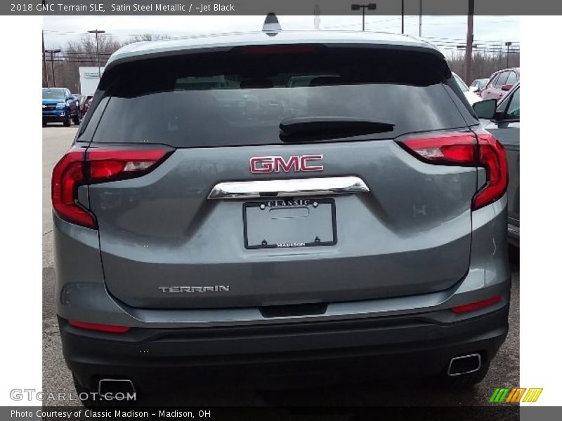 Satin Steel Metallic / ­Jet Black 2018 GMC Terrain SLE