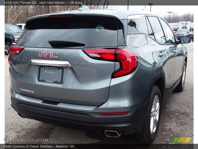 Satin Steel Metallic / ­Jet Black 2018 GMC Terrain SLE