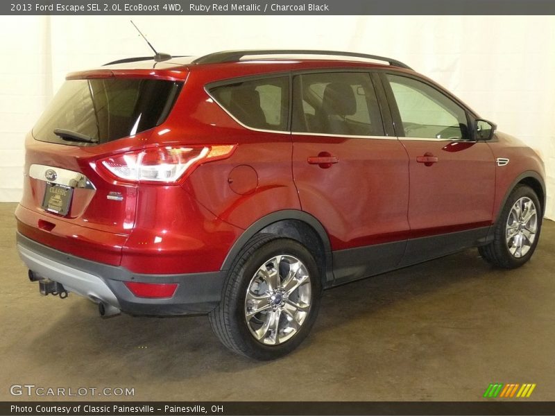 Ruby Red Metallic / Charcoal Black 2013 Ford Escape SEL 2.0L EcoBoost 4WD