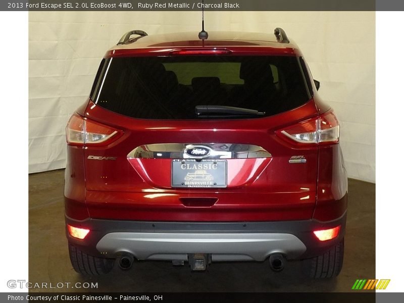 Ruby Red Metallic / Charcoal Black 2013 Ford Escape SEL 2.0L EcoBoost 4WD