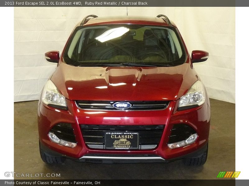 Ruby Red Metallic / Charcoal Black 2013 Ford Escape SEL 2.0L EcoBoost 4WD