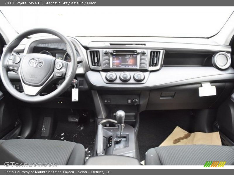 Magnetic Gray Metallic / Black 2018 Toyota RAV4 LE
