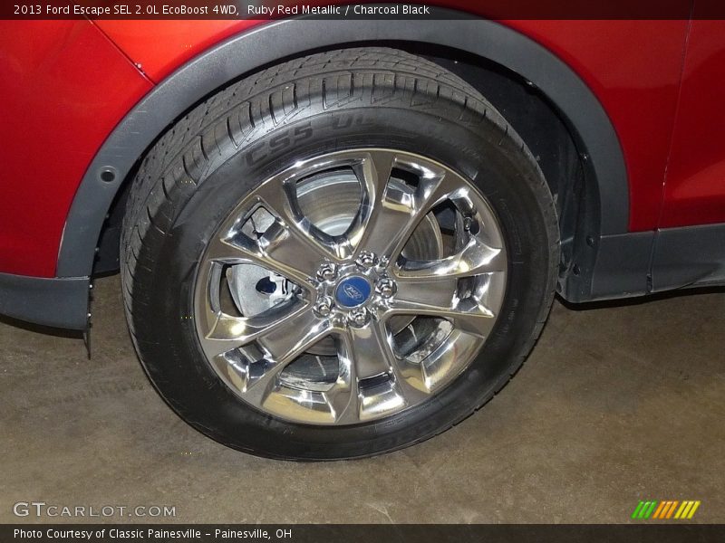 Ruby Red Metallic / Charcoal Black 2013 Ford Escape SEL 2.0L EcoBoost 4WD