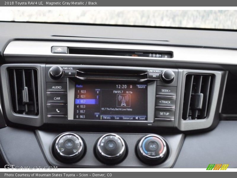 Magnetic Gray Metallic / Black 2018 Toyota RAV4 LE