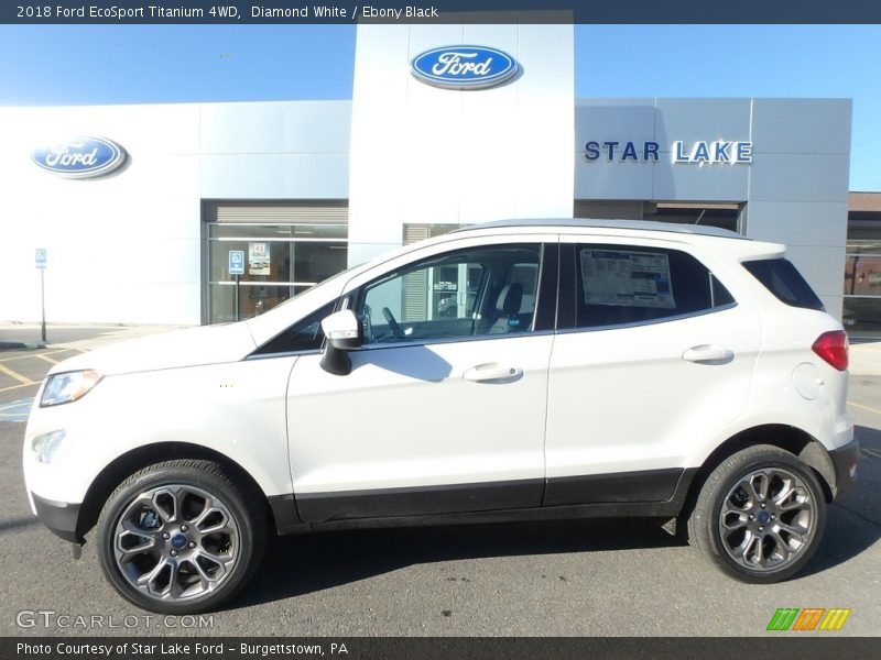 Diamond White / Ebony Black 2018 Ford EcoSport Titanium 4WD