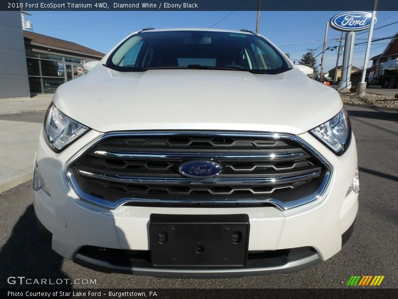 Diamond White / Ebony Black 2018 Ford EcoSport Titanium 4WD