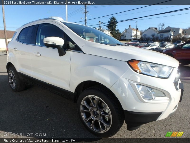 Diamond White / Ebony Black 2018 Ford EcoSport Titanium 4WD