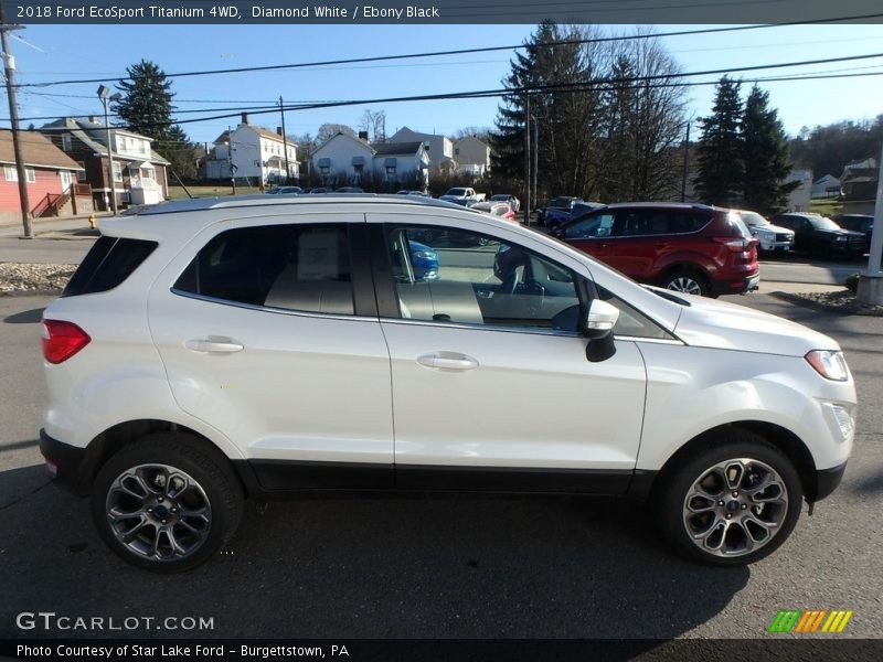 Diamond White / Ebony Black 2018 Ford EcoSport Titanium 4WD
