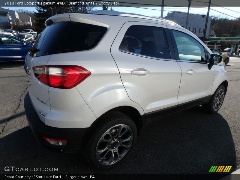 Diamond White / Ebony Black 2018 Ford EcoSport Titanium 4WD