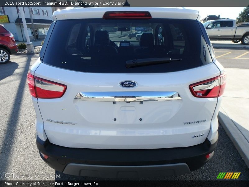 Diamond White / Ebony Black 2018 Ford EcoSport Titanium 4WD