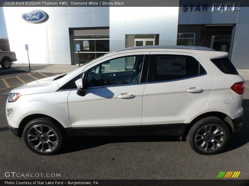 Diamond White / Ebony Black 2018 Ford EcoSport Titanium 4WD