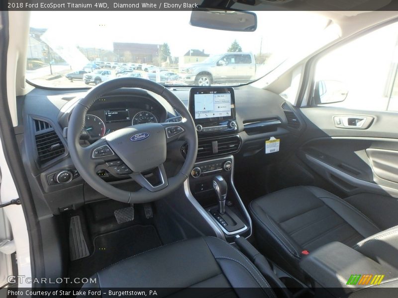 Diamond White / Ebony Black 2018 Ford EcoSport Titanium 4WD