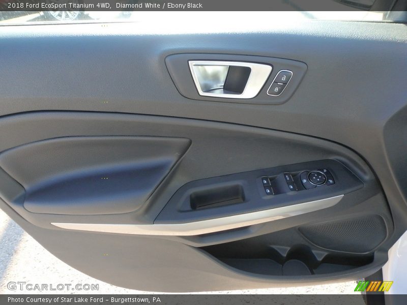 Diamond White / Ebony Black 2018 Ford EcoSport Titanium 4WD
