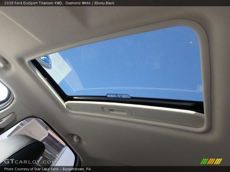 Diamond White / Ebony Black 2018 Ford EcoSport Titanium 4WD