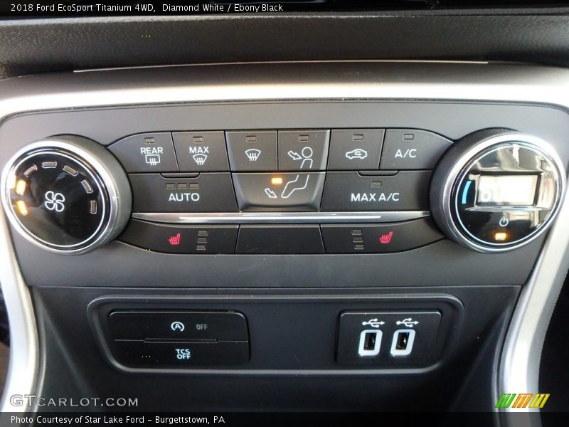 Diamond White / Ebony Black 2018 Ford EcoSport Titanium 4WD