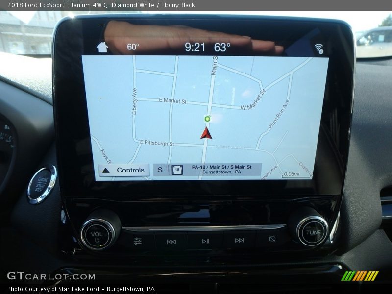 Diamond White / Ebony Black 2018 Ford EcoSport Titanium 4WD