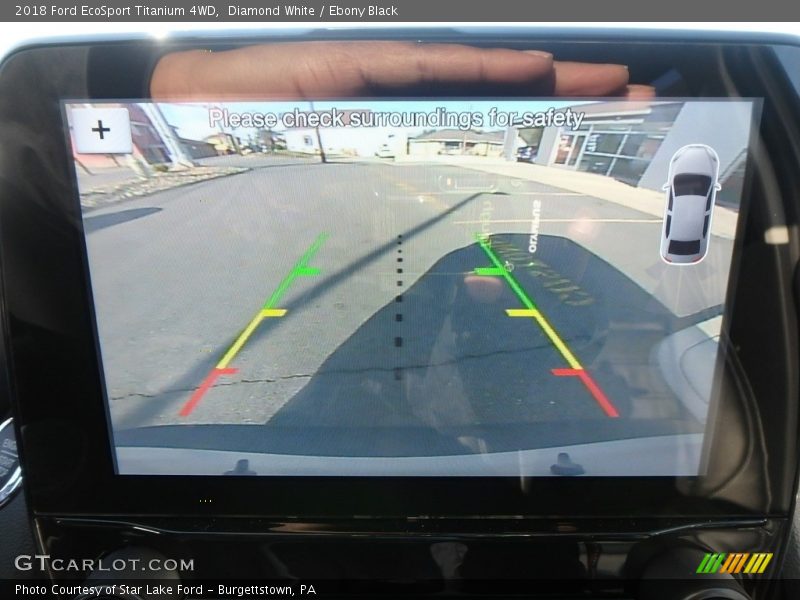 Diamond White / Ebony Black 2018 Ford EcoSport Titanium 4WD