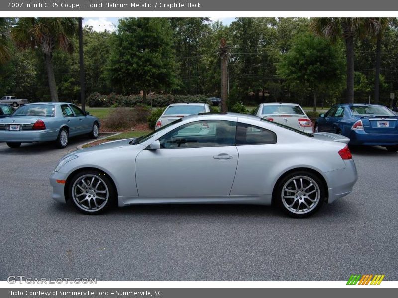 Liquid Platinum Metallic / Graphite Black 2007 Infiniti G 35 Coupe