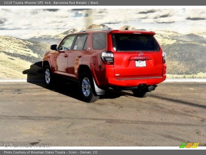 Barcelona Red Metallic / Black 2018 Toyota 4Runner SR5 4x4