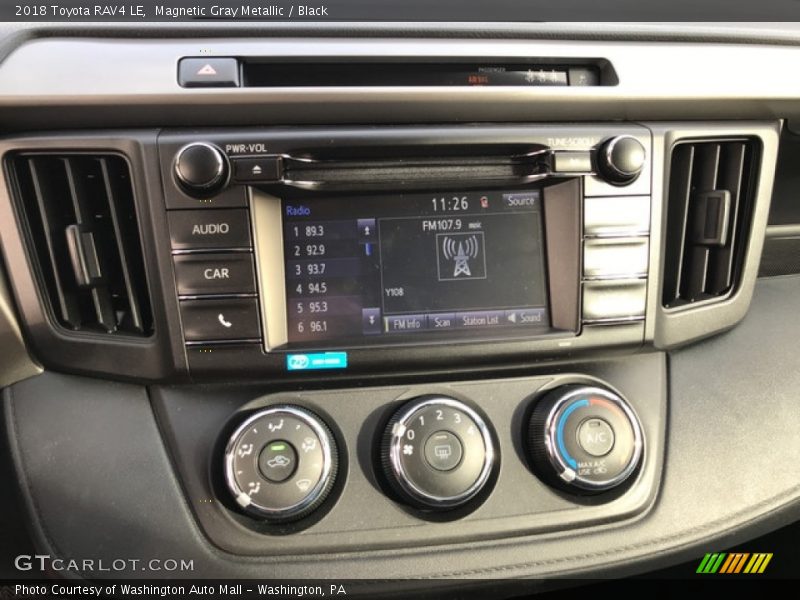 Controls of 2018 RAV4 LE