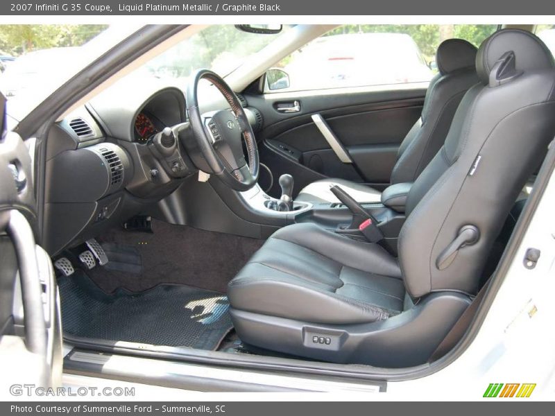 Liquid Platinum Metallic / Graphite Black 2007 Infiniti G 35 Coupe