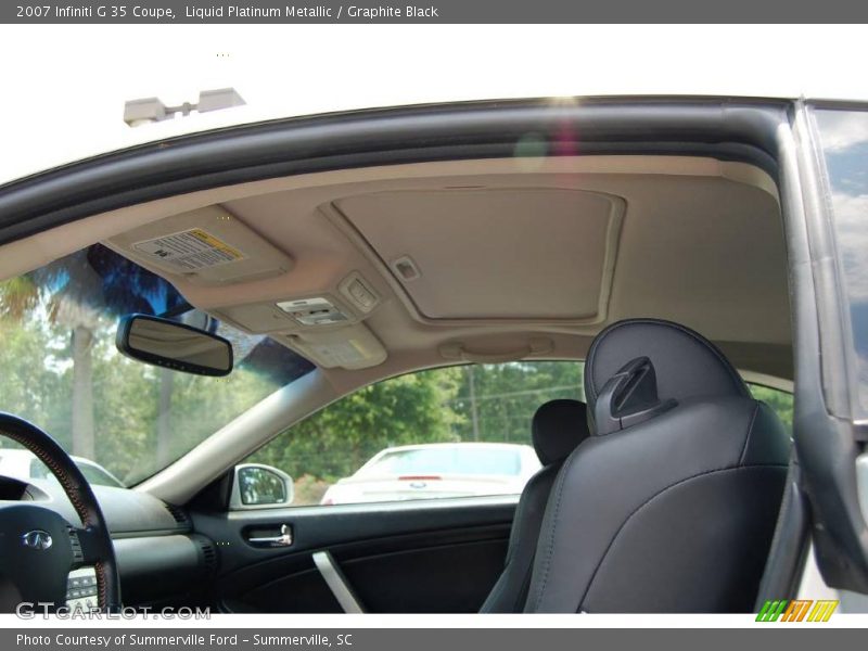 Liquid Platinum Metallic / Graphite Black 2007 Infiniti G 35 Coupe