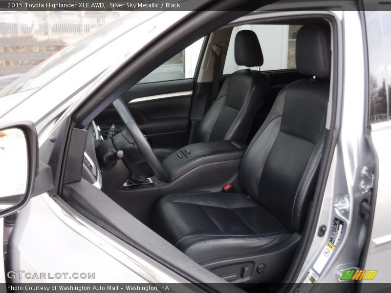 Silver Sky Metallic / Black 2015 Toyota Highlander XLE AWD