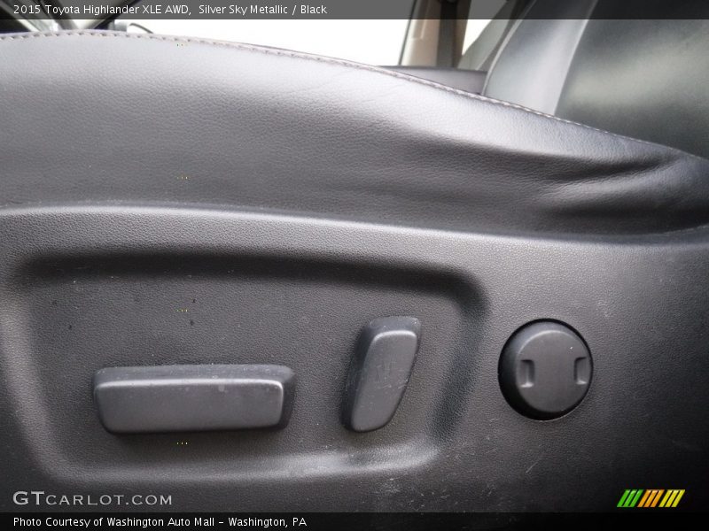 Silver Sky Metallic / Black 2015 Toyota Highlander XLE AWD