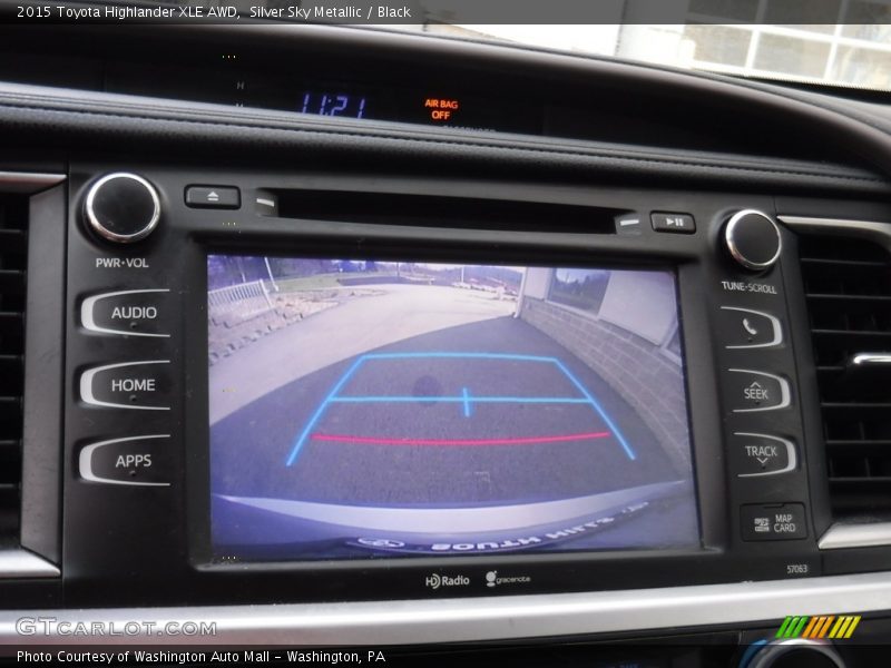 Silver Sky Metallic / Black 2015 Toyota Highlander XLE AWD