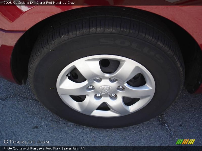 Claret Red Metallic / Gray 2008 Kia Sedona LX