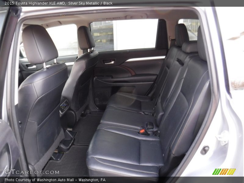 Silver Sky Metallic / Black 2015 Toyota Highlander XLE AWD