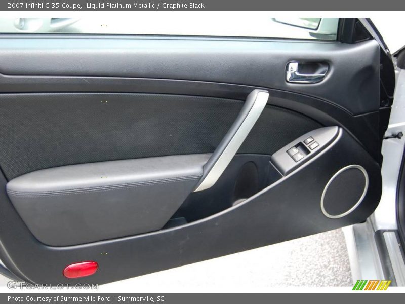 Liquid Platinum Metallic / Graphite Black 2007 Infiniti G 35 Coupe