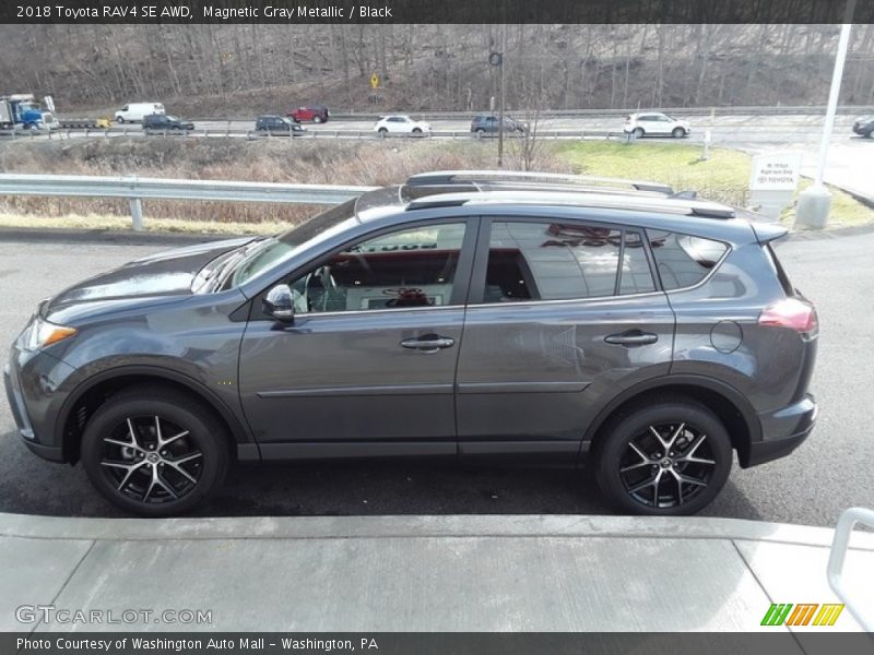 Magnetic Gray Metallic / Black 2018 Toyota RAV4 SE AWD