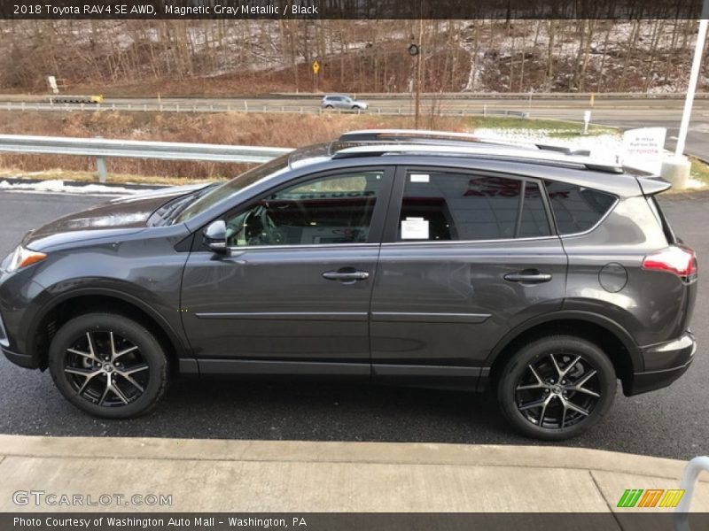Magnetic Gray Metallic / Black 2018 Toyota RAV4 SE AWD