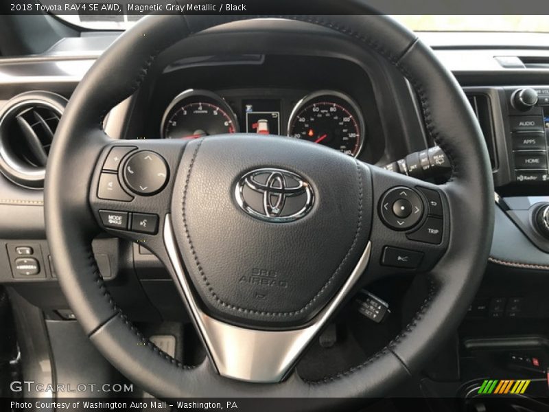 Magnetic Gray Metallic / Black 2018 Toyota RAV4 SE AWD