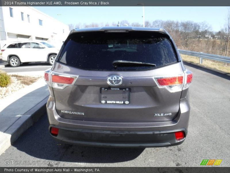 Predawn Gray Mica / Black 2014 Toyota Highlander XLE AWD